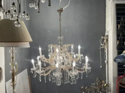 New Pamono Large Italian Crystal Chandelier
