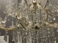 New Pamono Large Italian Crystal Chandelier