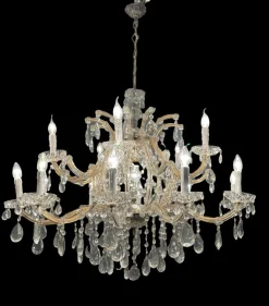 New Pamono Large Italian Crystal Chandelier