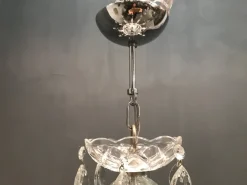 Best Pamono Large Italian Crystal Chandelier, 1940s