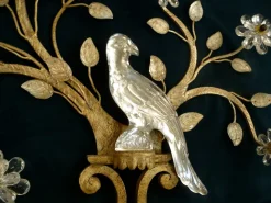 Sale Pamono Large Italian Gilt Metal and Crystal Glass Sconces from Banci Firenze, 1960s, Set of 2