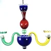 Hot Pamono Large Italian Multicolored Murano Glass Chandelier