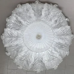 New Pamono Large Italian Murano Glass Flush Mount from Barovier & Toso, 1970s