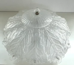 New Pamono Large Italian Murano Glass Flush Mount from Barovier & Toso, 1970s