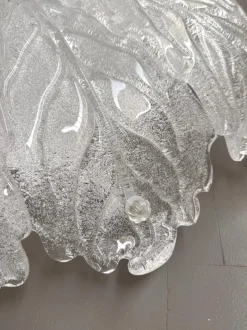 New Pamono Large Italian Murano Glass Flush Mount from Barovier & Toso, 1970s