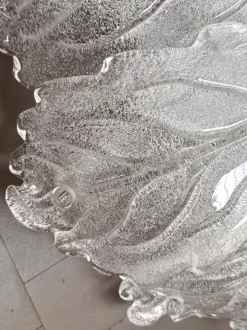 New Pamono Large Italian Murano Glass Flush Mount from Barovier & Toso, 1970s