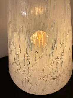 Best Pamono Large Italian Murano Glass and Brass Cone Lamp from Esperia, 1970s