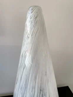 Best Pamono Large Italian Murano Glass and Brass Cone Lamp from Esperia, 1970s