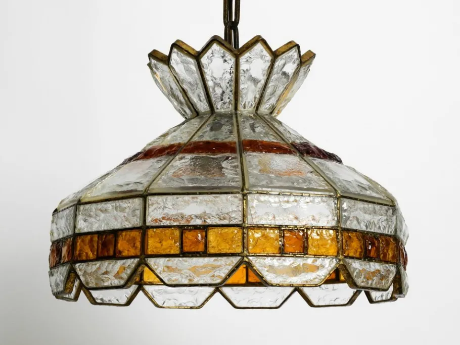 Discount Pamono Large Italian Poliarte Glass Ceiling Lamp, 1960s