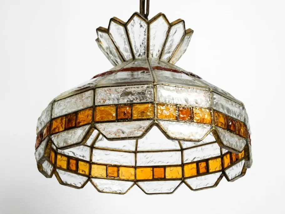 Discount Pamono Large Italian Poliarte Glass Ceiling Lamp, 1960s
