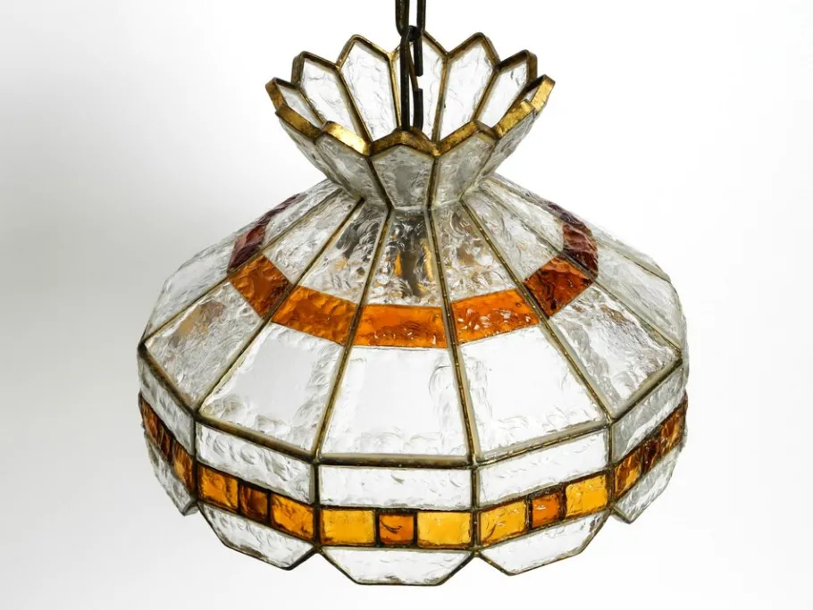 Discount Pamono Large Italian Poliarte Glass Ceiling Lamp, 1960s
