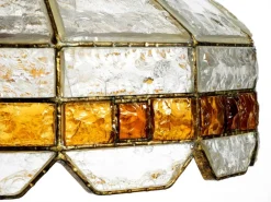 Discount Pamono Large Italian Poliarte Glass Ceiling Lamp, 1960s