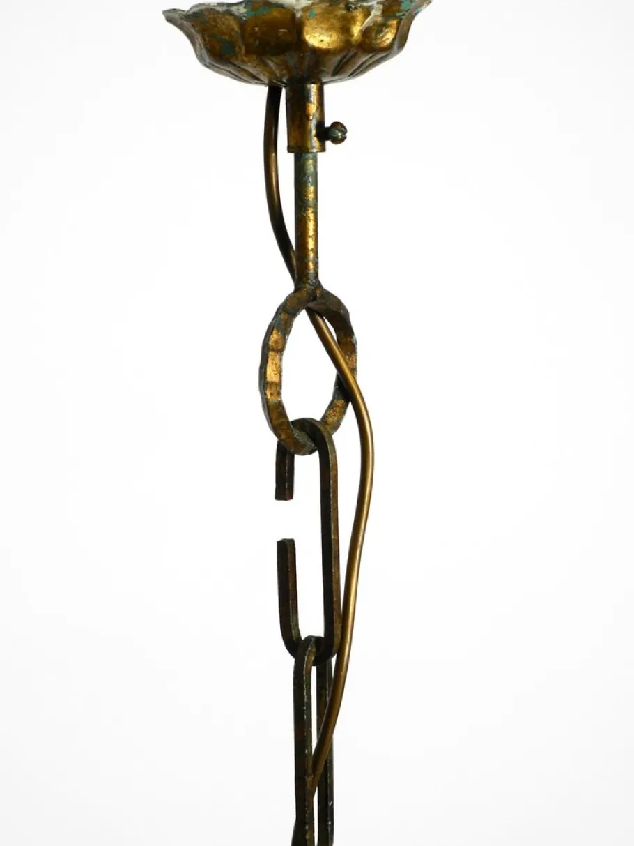 Discount Pamono Large Italian Poliarte Glass Ceiling Lamp, 1960s