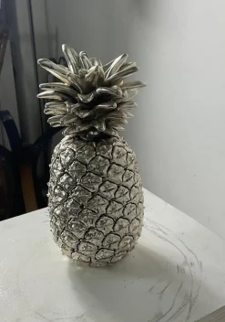 Sale Pamono Large Italian Silver Laminated Pineapple, 1970s