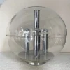Sale Pamono Large Italian Space Age Ball Lamp in Acrylic Glass and Metal Chrome from Stilux Milano, 1970s