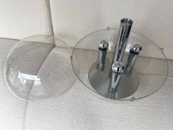 Sale Pamono Large Italian Space Age Ball Lamp in Acrylic Glass and Metal Chrome from Stilux Milano, 1970s