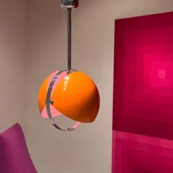 Clearance Pamono Large Italian Space Age Celing Light