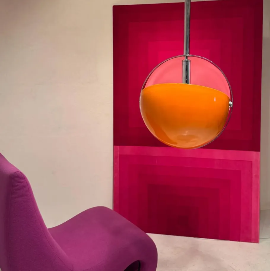 Clearance Pamono Large Italian Space Age Celing Light