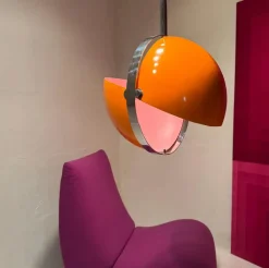 Clearance Pamono Large Italian Space Age Celing Light