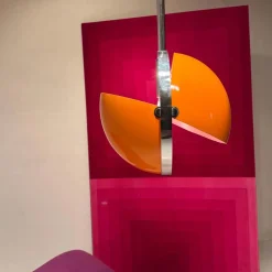 Clearance Pamono Large Italian Space Age Celing Light