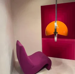 Clearance Pamono Large Italian Space Age Celing Light