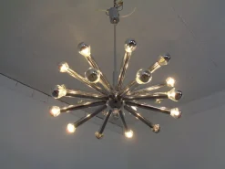 Discount Pamono Large Italian Sputnik Chandelier by Gaetano Sciolari for Sciolari, 1960s