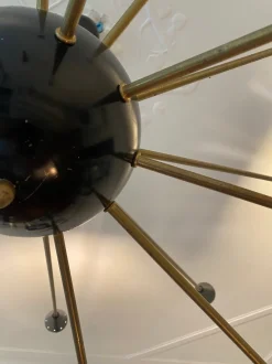 Best Pamono Large Italian Sputnik Chandelier from Stilnovo, Italy, 1960s