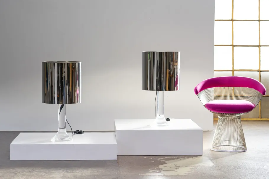 Hot Pamono Large Italian Table Lamps by Harvey Guzzini for Guzzini, 1970s, Set of 2