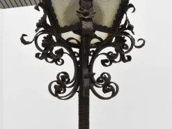 Discount Pamono Large Italian Wrought Iron Outdoor Lamppost from Mazzucotelli, Italy, 1910s