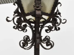 Discount Pamono Large Italian Wrought Iron Outdoor Lamppost from Mazzucotelli, Italy, 1910s