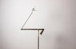 New Pamono Large Italian Zelig Terra in Steel by Walter Monici for Lumina, 1980s