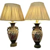 Sale Pamono Large Japanese Satsuma Lamps, 1920s, Set of 2