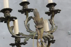 Hot Pamono Large Louis XV Style Bronze Sconces with 5 Bulb Lights, Set of 2