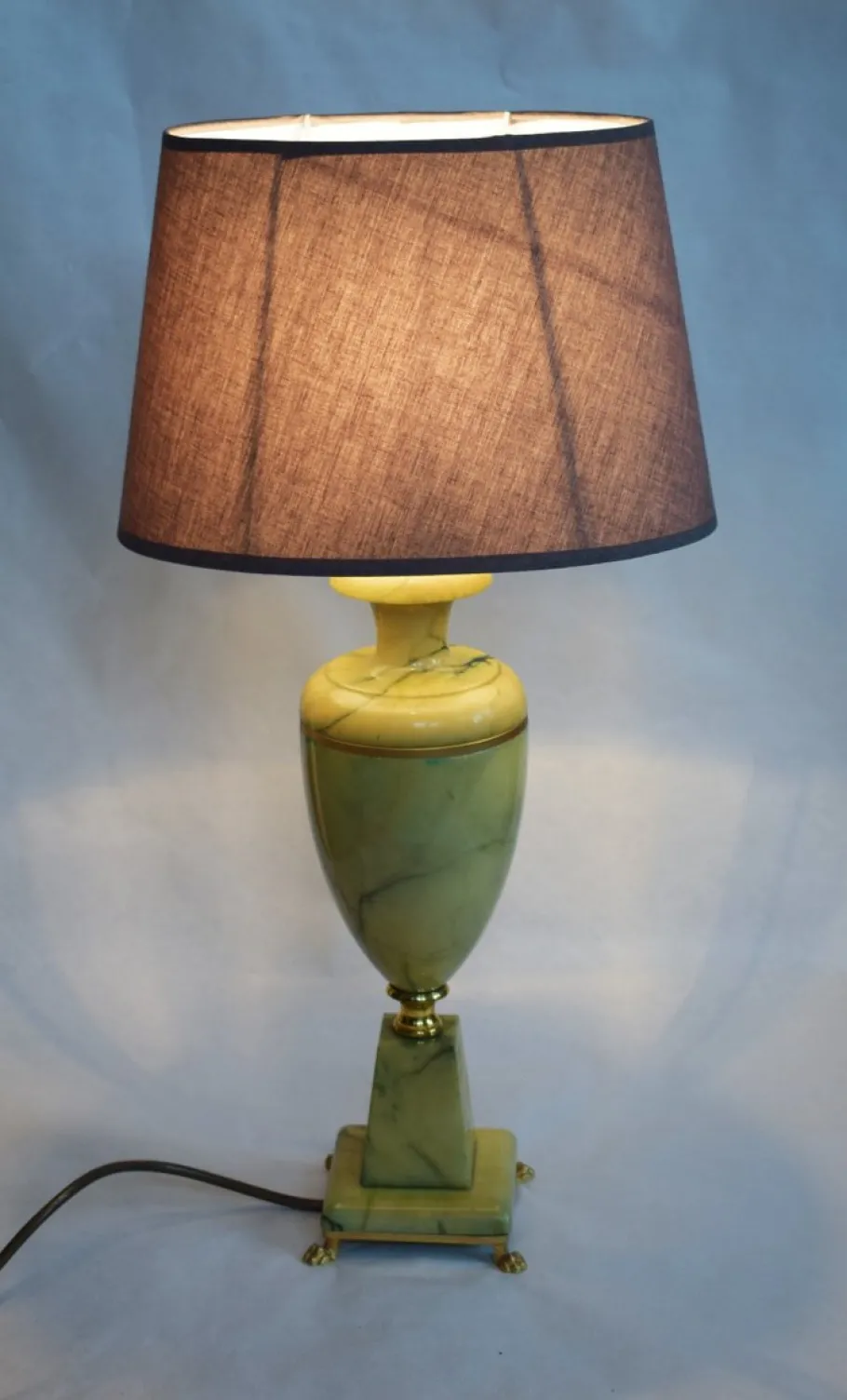 Best Pamono Large Marble Table Lamps, 1960s, Set of 2