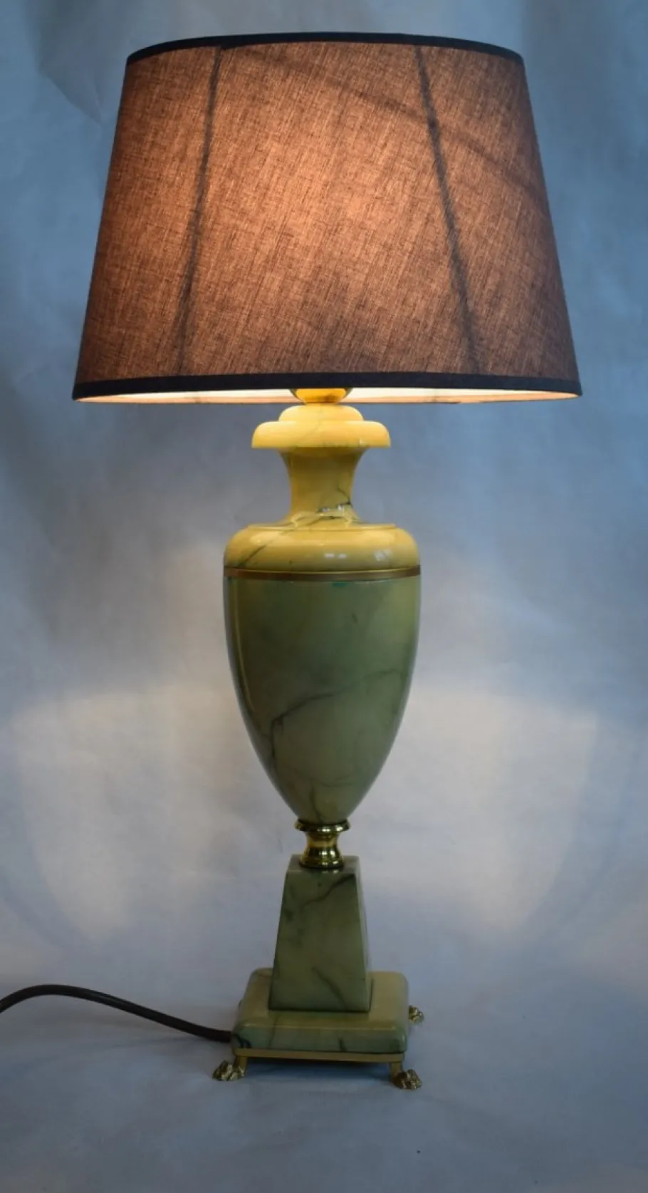 Best Pamono Large Marble Table Lamps, 1960s, Set of 2
