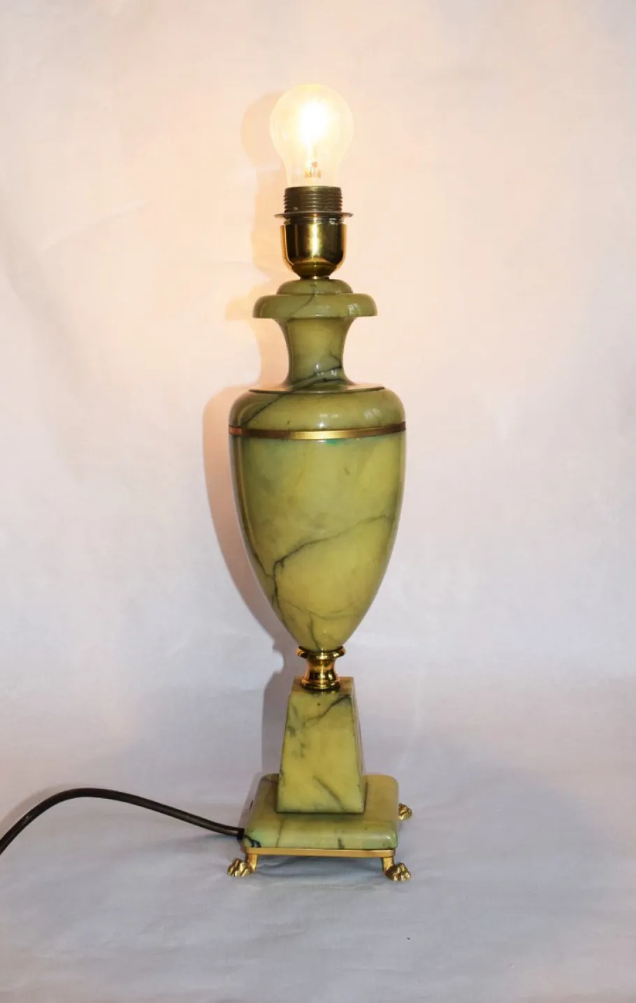 Best Pamono Large Marble Table Lamps, 1960s, Set of 2