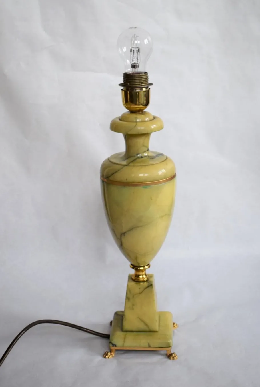 Best Pamono Large Marble Table Lamps, 1960s, Set of 2