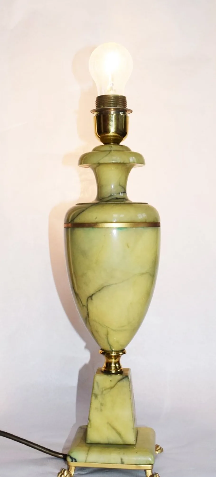 Best Pamono Large Marble Table Lamps, 1960s, Set of 2