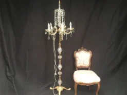 Online Pamono Large Maria Teresa Crystal Floor Lamp, 1950s