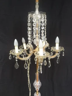 Online Pamono Large Maria Teresa Crystal Floor Lamp, 1950s