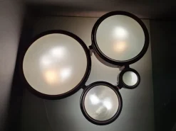 Sale Pamono Large Meta Ceiling Lamp in Lacquered Metal by BBPR for Arteluce, 1960s