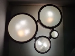 Sale Pamono Large Meta Ceiling Lamp in Lacquered Metal by BBPR for Arteluce, 1960s