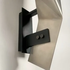 New Pamono Large Metal Sconce in the style of Michel Boyer, France, 1970s