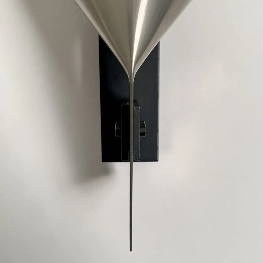 New Pamono Large Metal Sconce in the style of Michel Boyer, France, 1970s