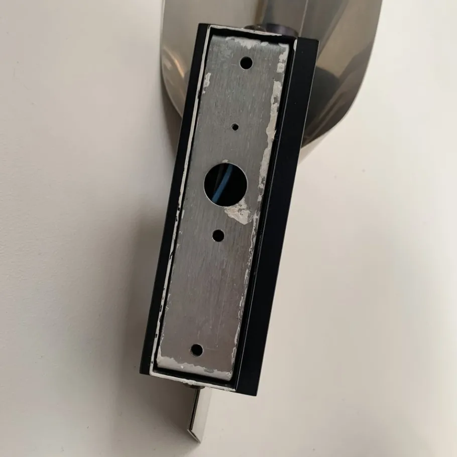 New Pamono Large Metal Sconce in the style of Michel Boyer, France, 1970s