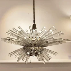 New Pamono Large Mid-Century Austrian Crystal Glass Miracle 3317 Chandelier attributed to Bakalowits & Söhne, 1960s