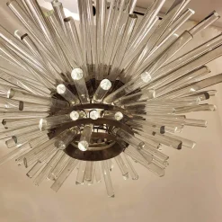 New Pamono Large Mid-Century Austrian Crystal Glass Miracle 3317 Chandelier attributed to Bakalowits & Söhne, 1960s