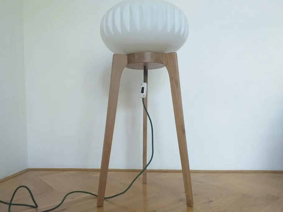 New Pamono Large Mid-Century Floor Lamp from ÚLUV, 1970s