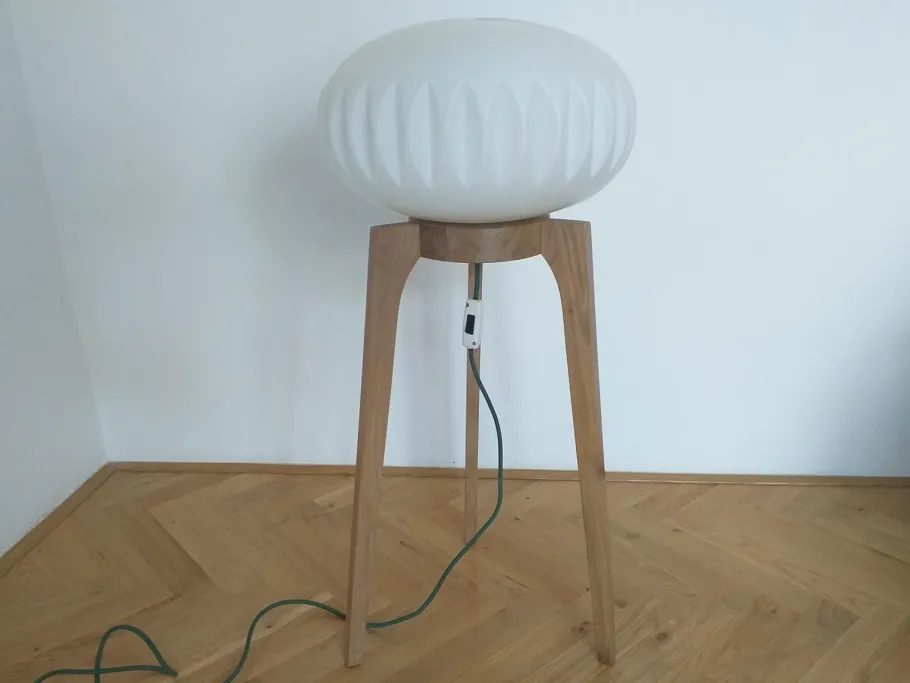 New Pamono Large Mid-Century Floor Lamp from ÚLUV, 1970s