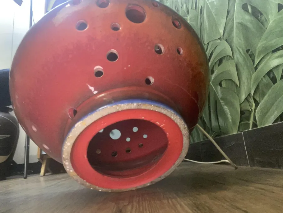 Discount Pamono Large Mid-Century Floor Lamp by Walther Gerhards for Bay Keramik